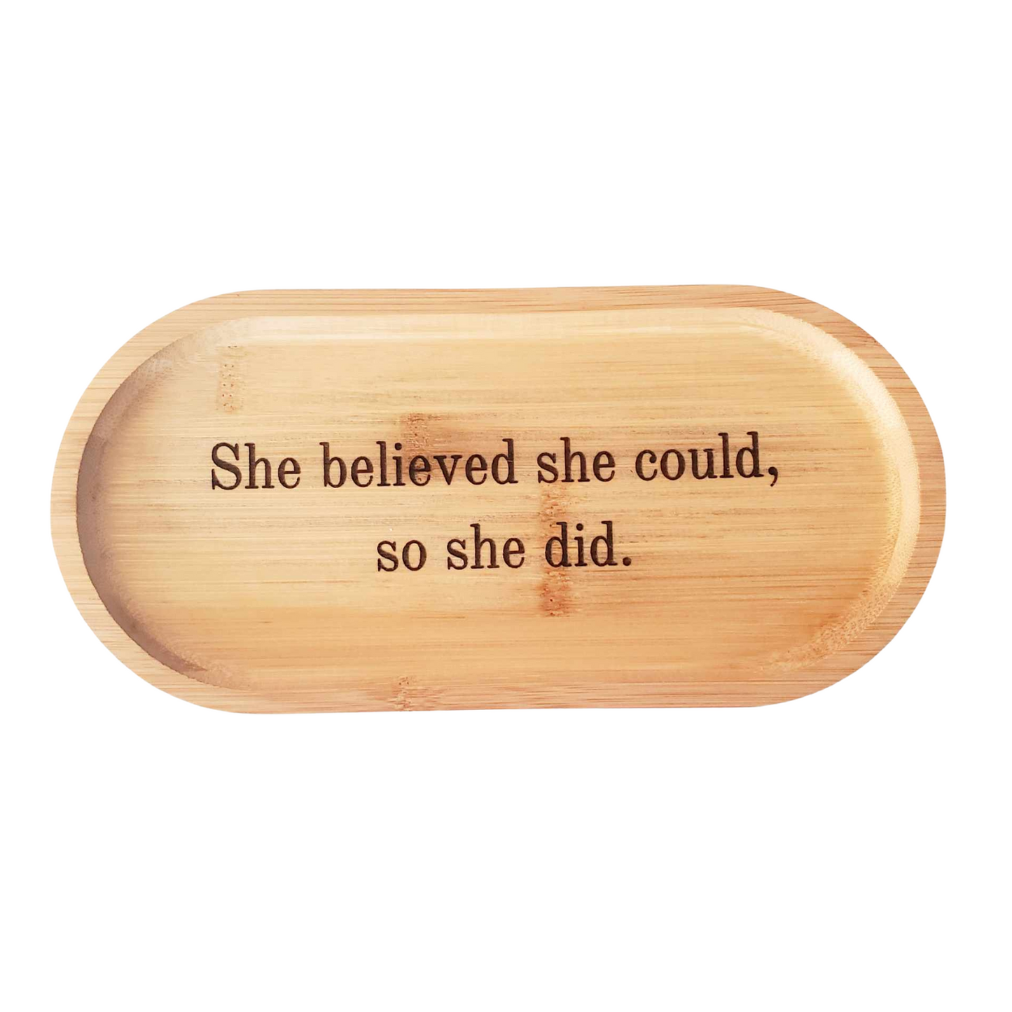 Scripture & Inspirational Bamboo Valet / Jewelry Tray