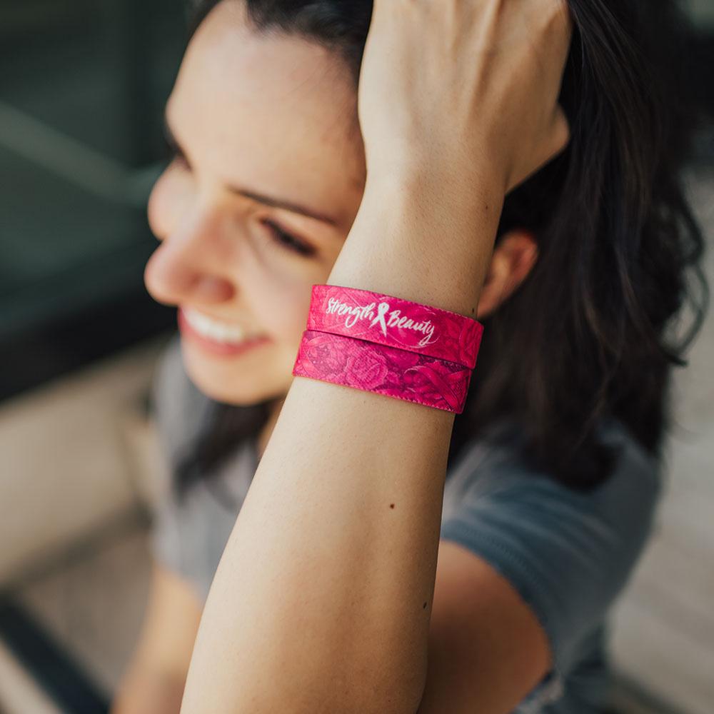 Strength & Beauty Breast Cancer Bracelet by ZOX