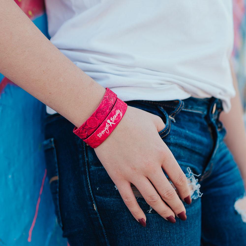 Strength & Beauty Breast Cancer Bracelet by ZOX