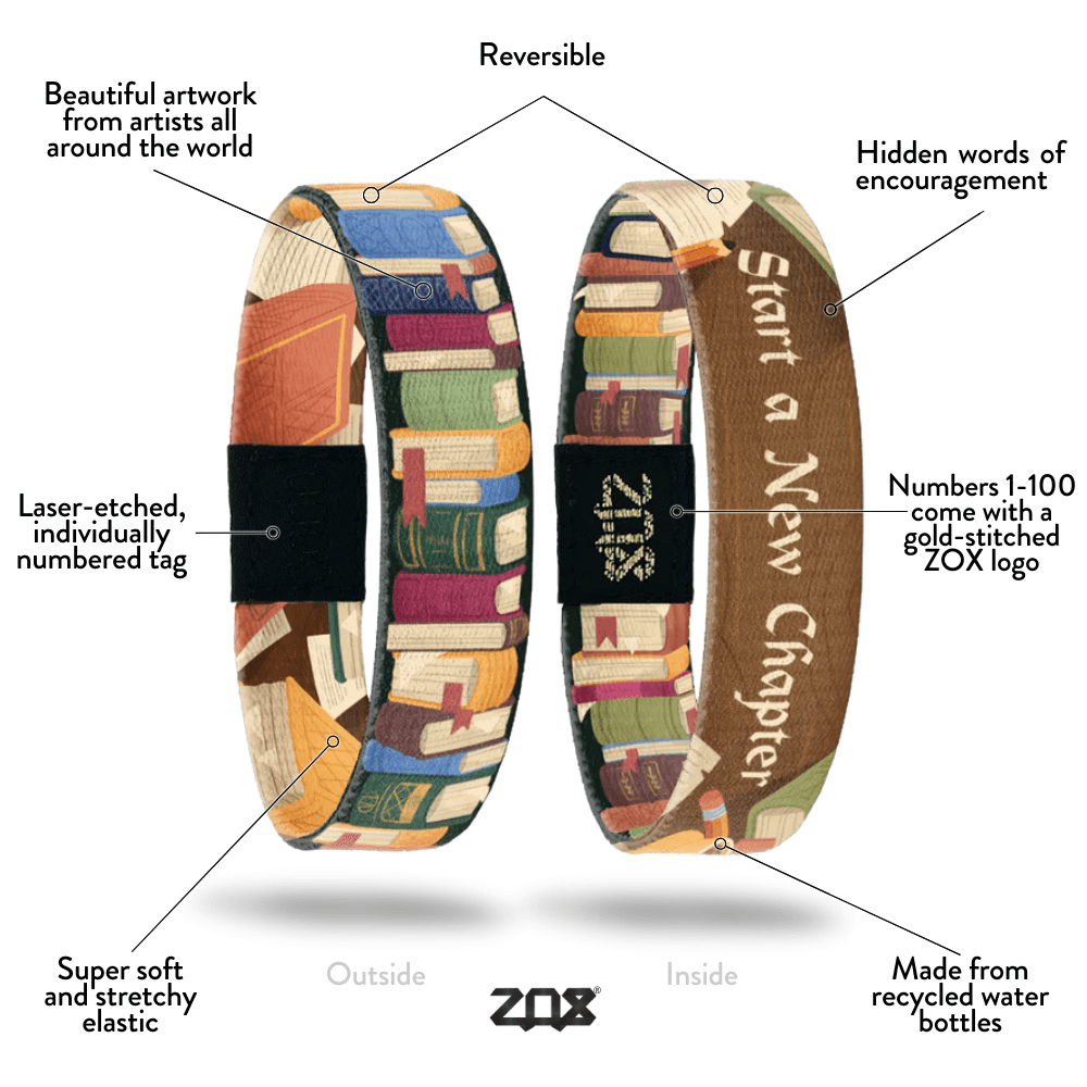 Start a New Chapter Book Bracelet by ZOX