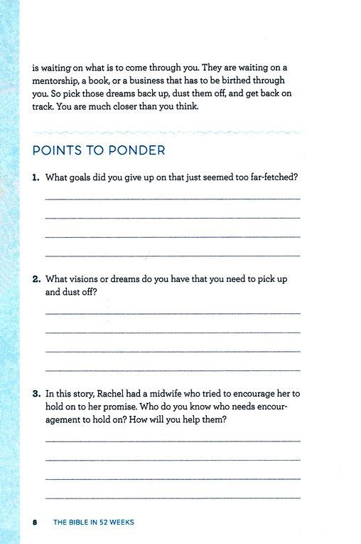 The Bible in 52 Weeks: A Yearlong Bible Study for Women