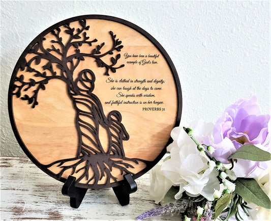 Proverbs 31 Wood Carved Plaque