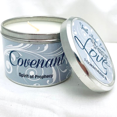 Scripture & Biblical Oil Tin Candle