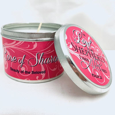 Scripture & Biblical Oil Tin Candle